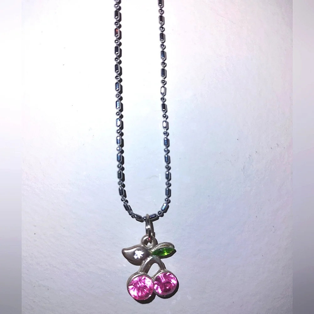 Girls' Necklace Cherries Pendant